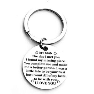 To my Man All Of Lasts With You Keychain